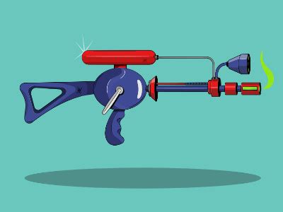 Mars Attacks Ray Gun by David Wildish on Dribbble