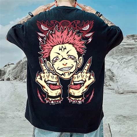 Jujutsu Kaisen Yuji Itadori Ryomen Sukuna Japonesa Curta Anime Arte