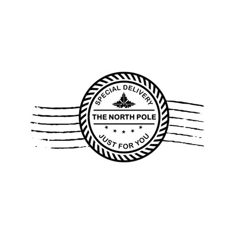 North Pole Mail Stamp