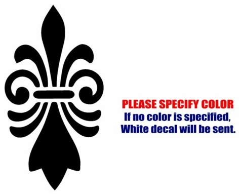 Fleur De Lis 3 Graphic Die Cut Decal Sticker Car Truck Boat Window Bumper 7 Ebay