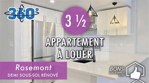 Appartement Louer Visite Virtuelle Apartment Tour Rosemont