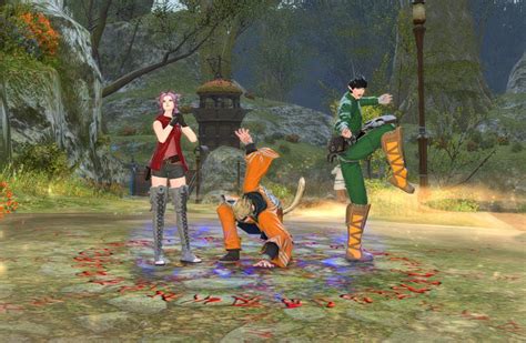 Me And My Friends Cosplaying Naruto By Gridania Ffxiv