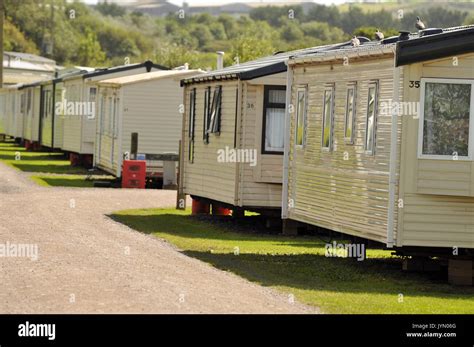 Static Caravans On A Large Holiday Site Or Touring Park With Holiday