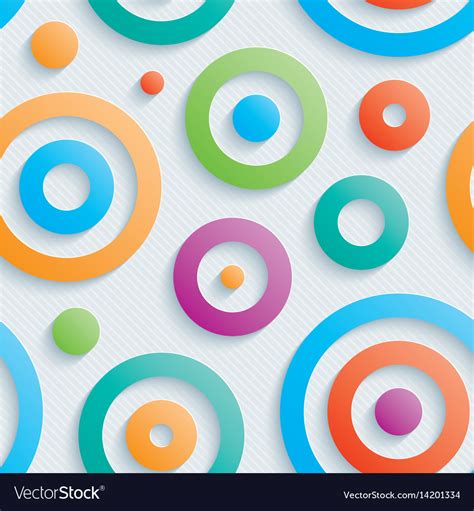 Colorful Circles Wallpaper Royalty Free Vector Image