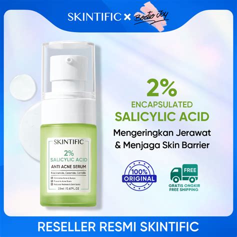 Jual Skintific 2 Salicylic Acid Anti Acne Serum 20ml Pionin Ceramide Anti Jerawat Bekas Serum