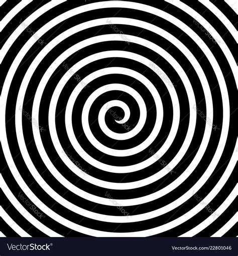 Volute Spiral Concentric Lines Circular Motion Vector Image