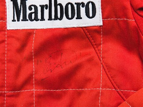 Race Used F1 Memorabilia Michele Alboreto Ferrari F1 Overalls