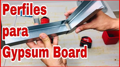 Perfiles Para Gypsum Board Como Cortar Los Track Y Hacer La Estructura