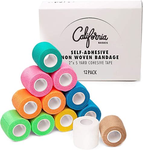 California Basics Water Resistant Self Adhesive Bandage Wrap First Aid