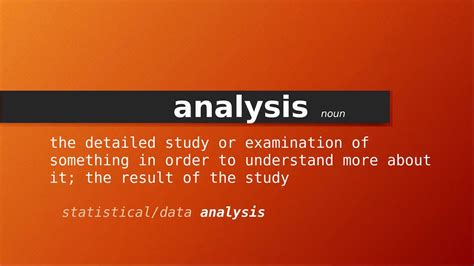 Analysis Meaning Of Analysis Definition Of Analysis Pronunciation Of Analysis Youtube