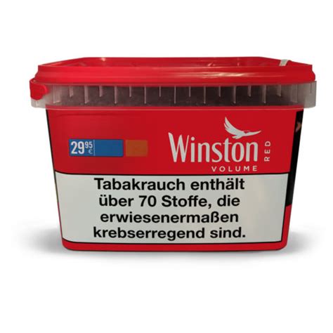 Winston Red Rot Volumentabak Stopftabak Zigarettentabak Mega Box