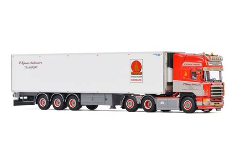 Scania R4 Topline Reefer Trailer P Bjarne Andersen WSI Models 1 50 Wsi