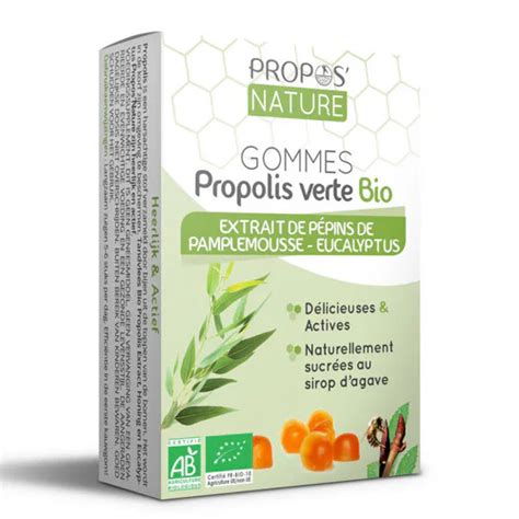 Gommes Propolis Verte Extrait De P Pins De Pamplemousse Eucalyptus