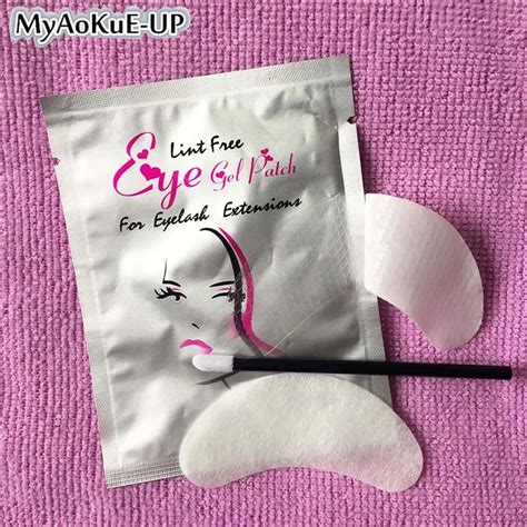 100pairs Lint Free Eye Gel Paper Patches Under Eye Pads Lash Eyelash Paper Patches Eye Extension