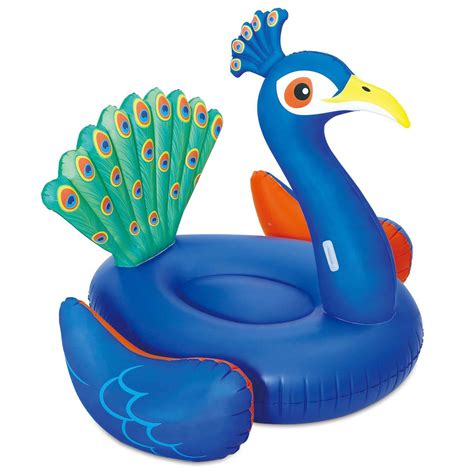 Summer Waves Giant Peacock Inflatable Swimming Pool Float Floats And Rafts