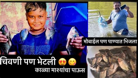 काळ्या माश्यांचा पाऊस ॥ चिवणी पण भेटली ॥ खाडीत आलो मासे पकडायला Youtube