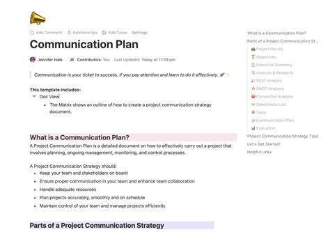Change Management Communication Plan Template | Template by ClickUp™