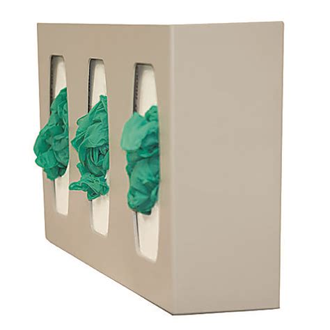 Glove Box Dispenser Triple With Dividers Injection Molded Abs Plastic