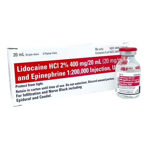 Lidocaine Hcl W Epinephrine Injection