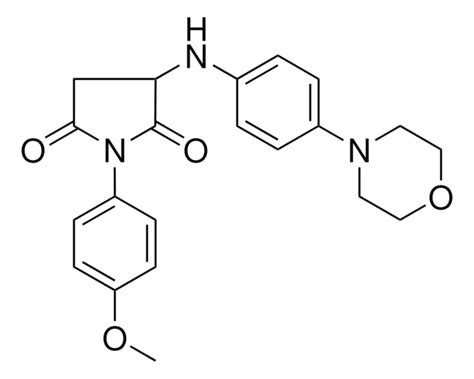 1 4 METHOXYPHENYL 3 4 4 MORPHOLINYL ANILINO 2 5 PYRROLIDINEDIONE