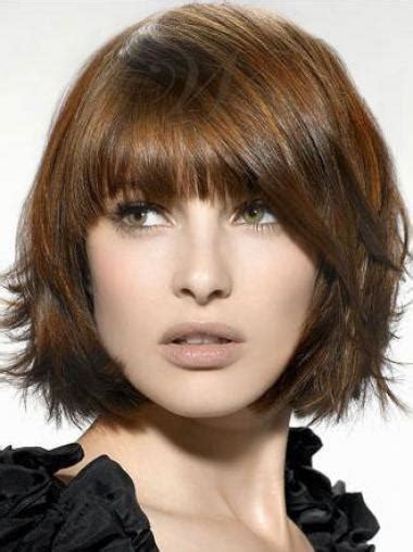 Synthetic Wigs UK Synthetic Wigs UK Chin Length Brown Color Bobs Cut