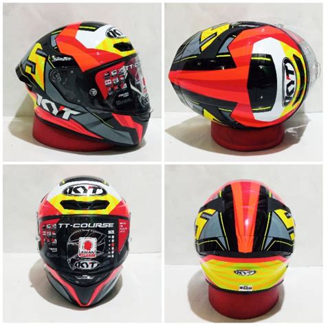 Jual Helm KYT TT Course Jaume Masia Shopee Indonesia