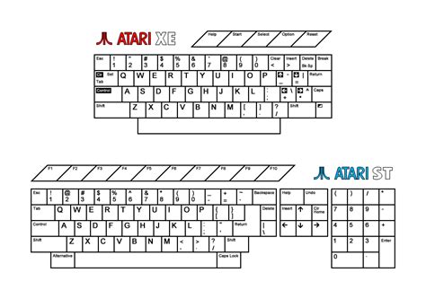 Atari XE, ST Keyboard Layouts by MrSmithsonian93 on DeviantArt