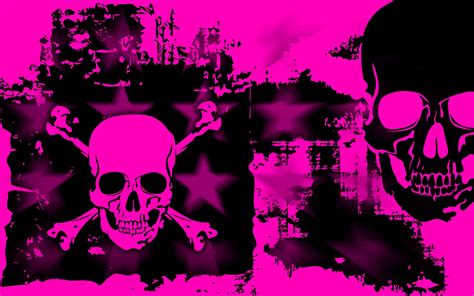 Pink Skull Wallpaper - WallpaperSafari