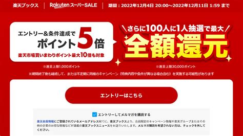 楽天ブックスでポイント5倍キャンペーンさらに100人に1人は全額ポイント還元 取材中に見つけた なもの AKIBA PC Hotline