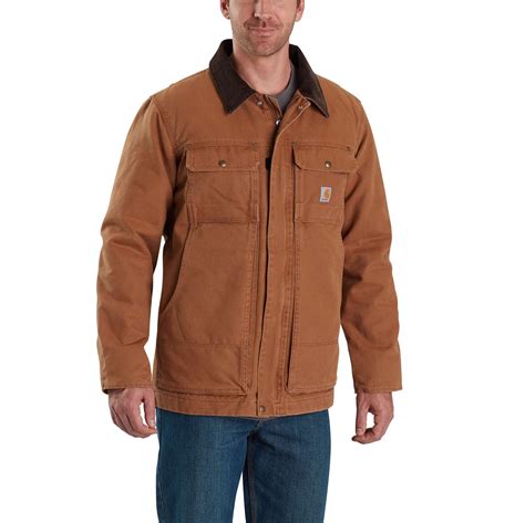 Full Swing® Relaxed Fit Washed Duck Insulated Traditional Coat 3