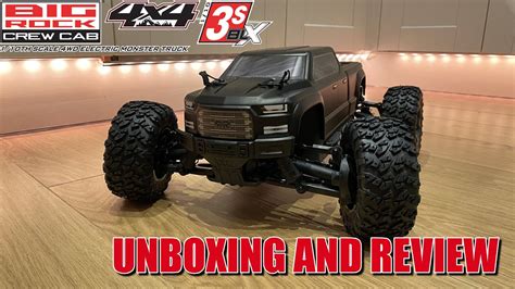 Arrma Big Rock Crew Cab 4x4 3s BLX V3 Unboxing Review Comparison