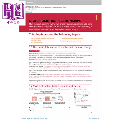 Chemistry For The Ib Diploma Exam Preparation Guide Ib