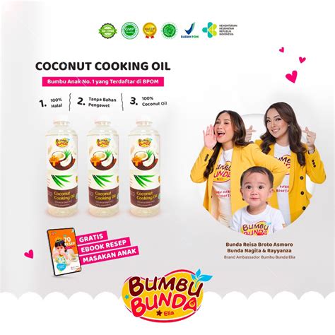 Jual Bumbu Bunda By Elia Coconut Cooking Oil 500 Ml Shopee Indonesia