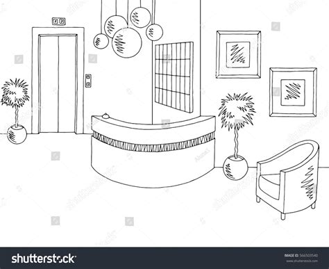 Hotel Lobby Drawing: Over 1,890 Royalty-Free Licensable Stock Vectors ...