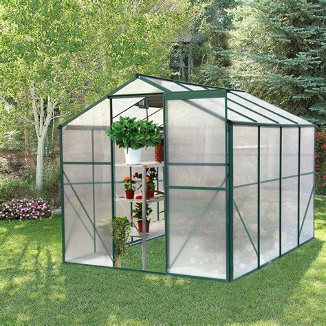 Evedy Greenhouse For Outdoor Heavy Duty 6 X 8 Polycarbonate