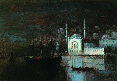 Night In Constantinople Ivan Aivazovsky Wikiart Org