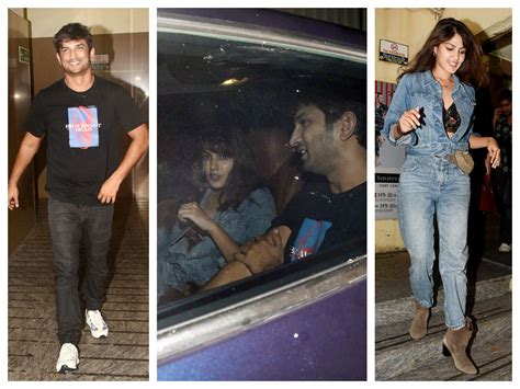 Photos Sushant Singh Rajput And Rumoured Girlfriend Rhea Chakraborty Step Out For A Movie Date