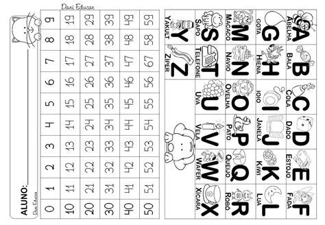 Numeração Letras Alfabeto - Numeração Das Letras Do Alfabeto - FDPLEARN