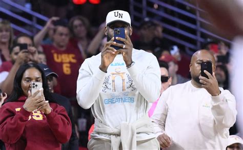 Lebron James Gets Emotional Watching Son Bronny James Make Usc