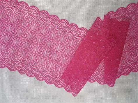Pink Stretch Lace Navy Stretch Lace Trim For Lingerie Etsy
