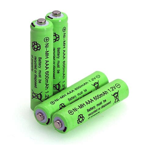 4 Batterie NI MH AAA Da 1 2v Batteria Ricaricabile Grandado