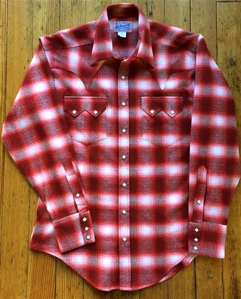 Rockmount Men S Flannel Plaid Western Shirt Red