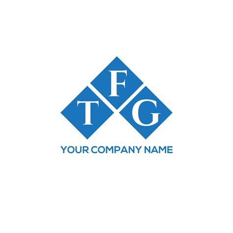 TFG letter logo design on WHITE background. TFG creative initials ...