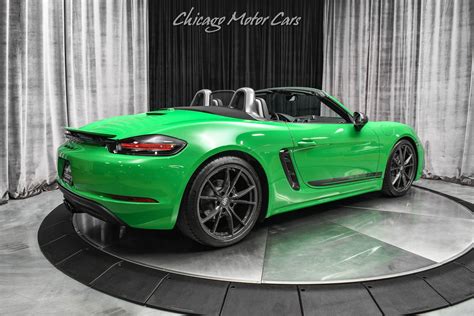 Used 2021 Porsche 718 Boxster T Convertible Python Green 6 Speed