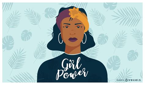 Girl Power Cartoon Illustration Vector Download