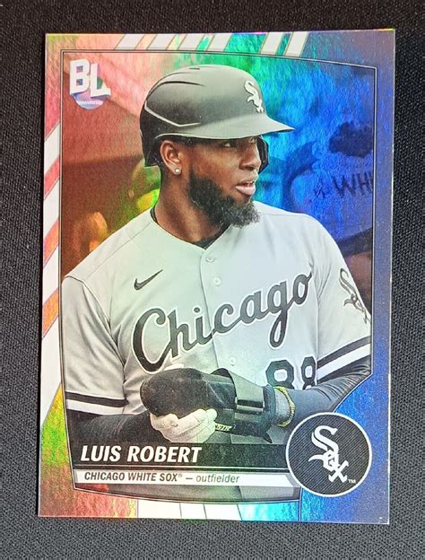 Topps Big League Uncommon Rainbow Foil Luis Robert White