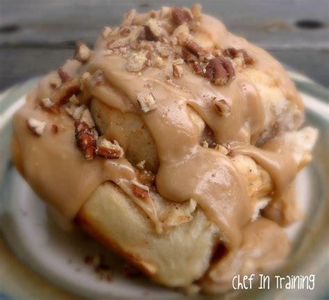 Apple Cinnamon Rolls with Caramel Frosting - Chef in Training