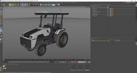 Self Driving Electric Tractor Dusty 3D Model 79 3ds Blend C4d