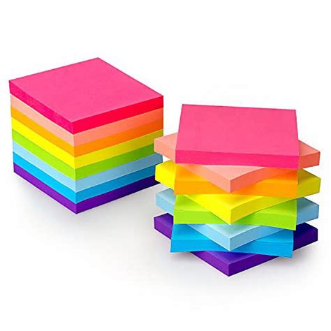 Early Buy 8 Pads Sticky Notes 3x3 Self Stick Notes 8 Bright Color