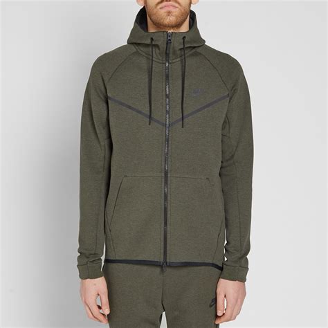 Nike Tech Fleece Windrunner Sequoia Heather And Black End Us